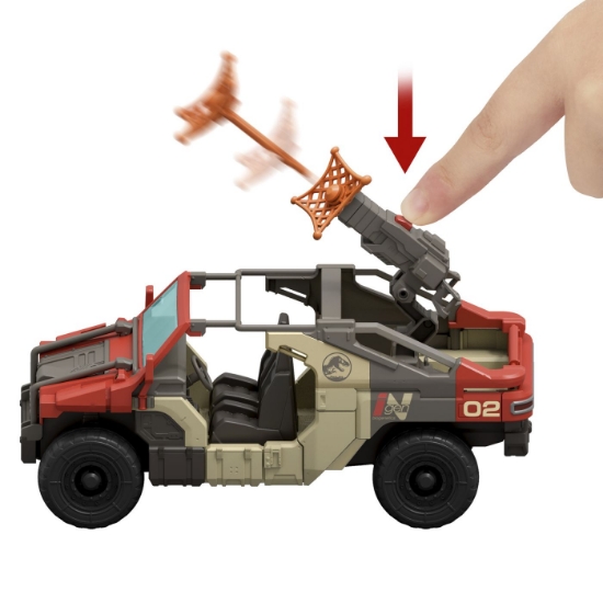 Imagine JURASSIC WORLD REBIRTH SET VEHICUL DE LUPTA LAUNCH N BATTLE CU FIGURINE SI ACCESORII