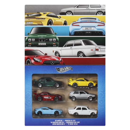 Imagine HOT WHEELS SILVER SERIES SET 6 MASINUTE METALICE EURO STYLE