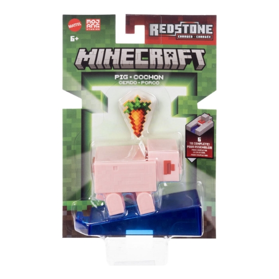 Imagine MINECRAFT CRAFT A BLOCK FIGURINA PIG 8CM