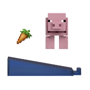 Imagine MINECRAFT CRAFT A BLOCK FIGURINA PIG 8CM