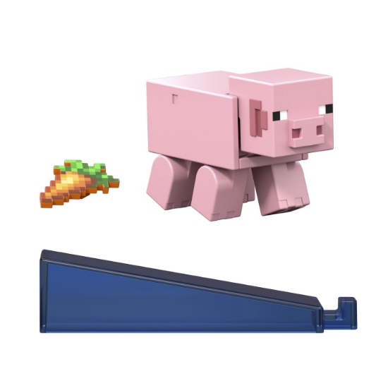 Imagine MINECRAFT CRAFT A BLOCK FIGURINA PIG 8CM