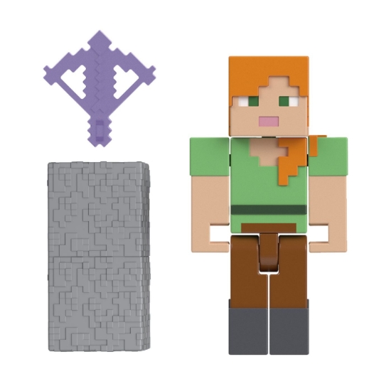 Imagine MINECRAFT CRAFT A BLOCK FIGURINA ALEX 8CM