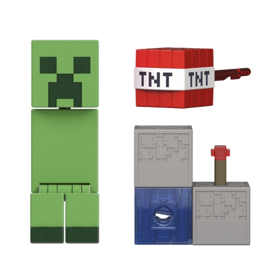 Imagine MINECRAFT CRAFT A BLOCK FIGURINA CREEPER 8CM