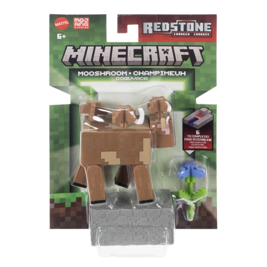 Imagine MINECRAFT CRAFT A BLOCK FIGURINA MOOSHROOM 8CM