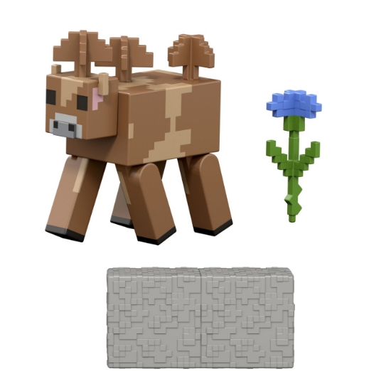 Imagine MINECRAFT CRAFT A BLOCK FIGURINA MOOSHROOM 8CM