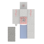 Imagine MINECRAFT CRAFT A BLOCK FIGURINA MOOSHROOM 8CM