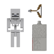 Imagine MINECRAFT CRAFT A BLOCK FIGURINA SKELETON 8CM