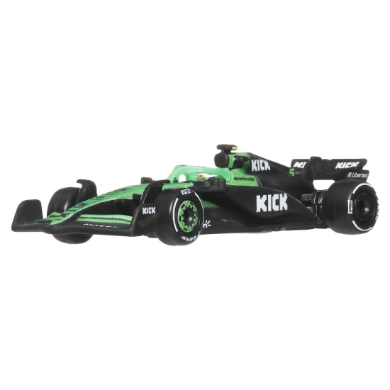 Imagine HOT WHEELS PREMIUM REAL RIDERS FORMULA 1 2024 MASINUTA METALICA KICK SAUBER F1 TEAM NUMARUL 5 SCARA 1 LA 64