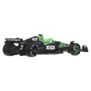 Imagine HOT WHEELS PREMIUM REAL RIDERS FORMULA 1 2024 MASINUTA METALICA KICK SAUBER F1 TEAM NUMARUL 5 SCARA 1 LA 64