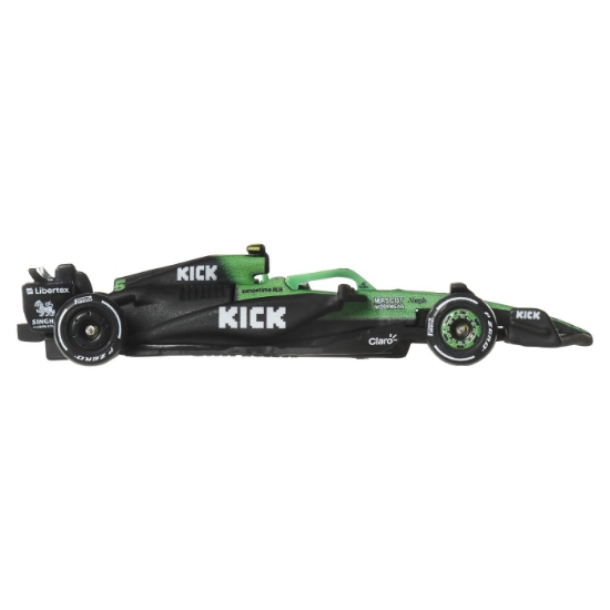 Imagine HOT WHEELS PREMIUM REAL RIDERS FORMULA 1 2024 MASINUTA METALICA KICK SAUBER F1 TEAM NUMARUL 5 SCARA 1 LA 64