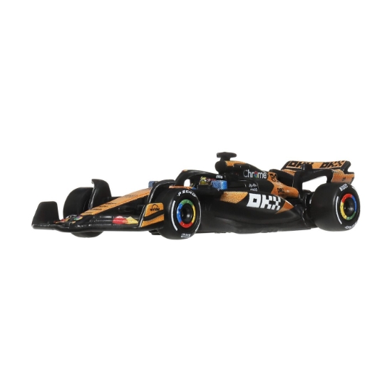 Imagine HOT WHEELS PREMIUM REAL RIDERS FORMULA 1 2024 MASINUTA METALICA MCLAREN FORMULA 1 TEAM NUMARUL 81 SCARA 1 LA 64