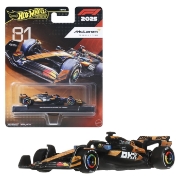 Imagine HOT WHEELS PREMIUM REAL RIDERS FORMULA 1 2024 MASINUTA METALICA MCLAREN FORMULA 1 TEAM NUMARUL 81 SCARA 1 LA 64