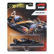 Imagine HOT WHEELS PREMIUM REAL RIDERS FORMULA 1 2024 MASINUTA METALICA MCLAREN FORMULA 1 TEAM SCARA 1 LA 64