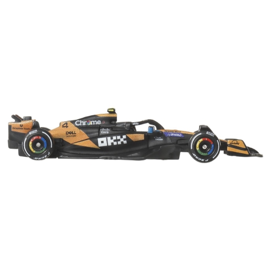 Imagine HOT WHEELS PREMIUM REAL RIDERS FORMULA 1 2024 MASINUTA METALICA MCLAREN FORMULA 1 TEAM SCARA 1 LA 64
