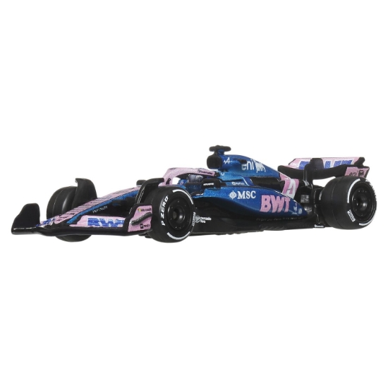Imagine HOT WHEELS PREMIUM REAL RIDERS FORMULA 1 2024 MASINUTA METALICA BWT ALPINE FORMULA ONE TEAM SCARA 1 LA 64