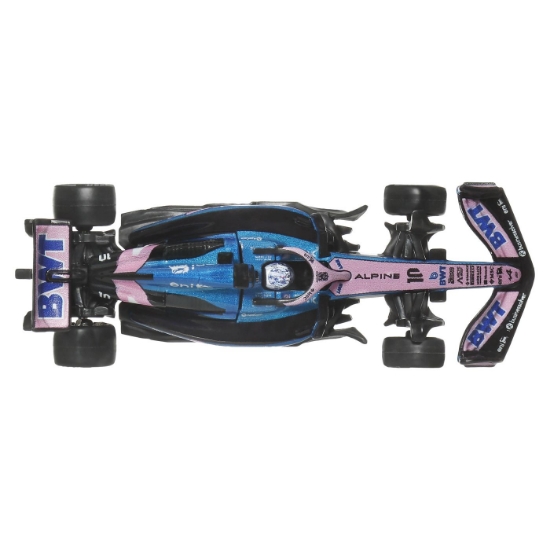 Imagine HOT WHEELS PREMIUM REAL RIDERS FORMULA 1 2024 MASINUTA METALICA BWT ALPINE FORMULA ONE TEAM SCARA 1 LA 64