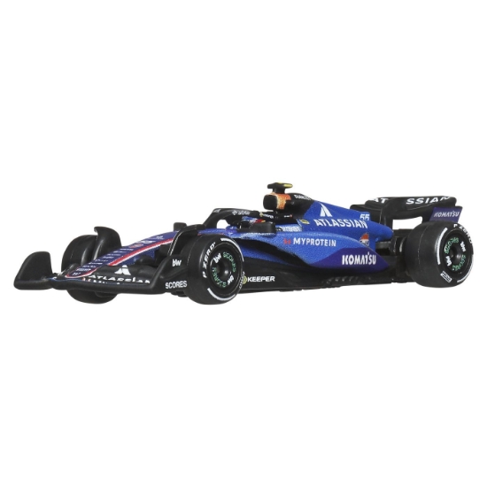 Imagine HOT WHEELS PREMIUM REAL RIDERS FORMULA 1 2024 MASINUTA METALICA ATLASSIAN WILLIAMS RACING SCARA 1 LA 64