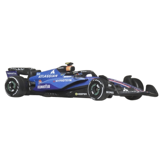 Imagine HOT WHEELS PREMIUM REAL RIDERS FORMULA 1 2024 MASINUTA METALICA ATLASSIAN WILLIAMS RACING SCARA 1 LA 64