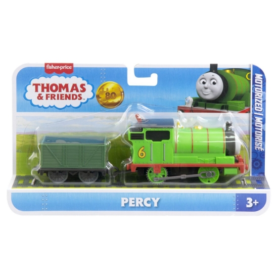 Imagine THOMAS LOCOMOTIVA MOTORIZATA PERCY CU VAGON