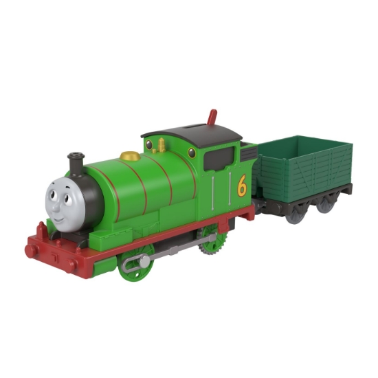Imagine THOMAS LOCOMOTIVA MOTORIZATA PERCY CU VAGON
