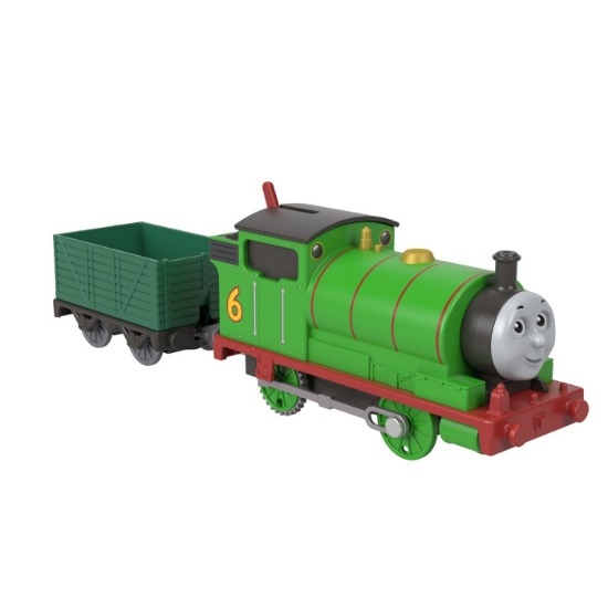 Imagine THOMAS LOCOMOTIVA MOTORIZATA PERCY CU VAGON