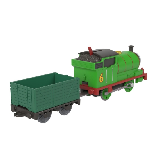 Imagine THOMAS LOCOMOTIVA MOTORIZATA PERCY CU VAGON
