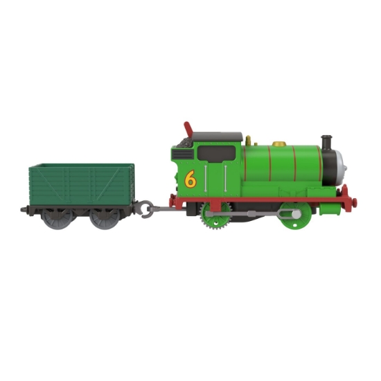 Imagine THOMAS LOCOMOTIVA MOTORIZATA PERCY CU VAGON