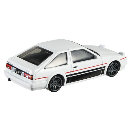 Imagine HOT WHEELS XL MASINUTA METALICA TOYOTA AE86 SPRINTER TRUENO 1987 SCARA 1 LA 43