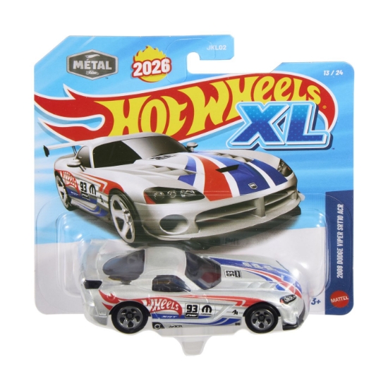 Imagine HOT WHEELS XL MASINUTA METALICA DODGE VIPER SRT10 ACR 2008 SCARA 1 LA 43