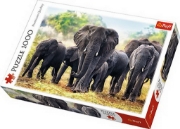 Imagine Puzzle Trefl 1000 – Elefanți Africani