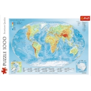 Imagine Puzzle Trefl 1000 – Harta fizică a lumii