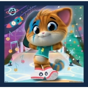 Imagine PUZZLE TREFL 3IN1 44 CATS PISICILE DRAGALASE