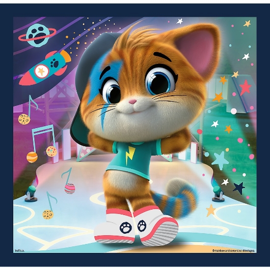 Imagine PUZZLE TREFL 3IN1 44 CATS PISICILE DRAGALASE