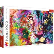 Imagine Puzzle Trefl 1000 Leul colorat