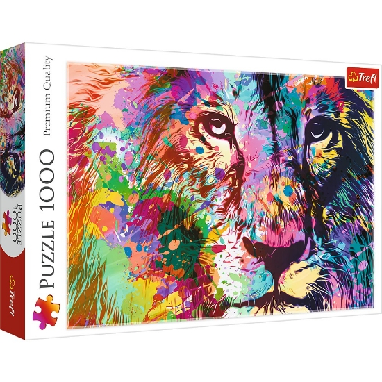 Imagine Puzzle Trefl 1000 Leul colorat