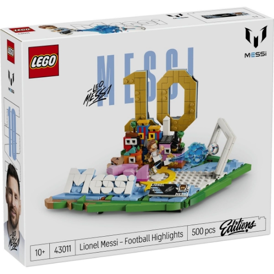 Imagine LEGO EDITIONS LIONEL MESSI MOMENTE IMPORTANTE DIN FOTBAL 43011
