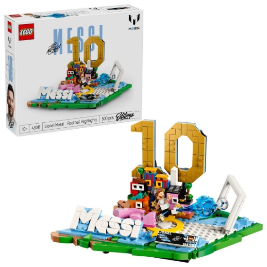 Imagine LEGO EDITIONS LIONEL MESSI MOMENTE IMPORTANTE DIN FOTBAL 43011
