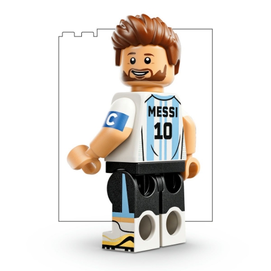 Imagine LEGO EDITIONS LIONEL MESSI MOMENTE IMPORTANTE DIN FOTBAL 43011