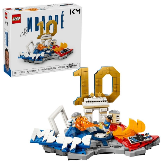Imagine LEGO EDITIONS KYLIAN MBAPPE MOMENTE IMPORTANTE DIN FOTBAL 43013
