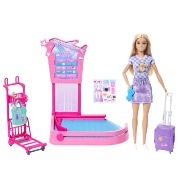 Imagine BARBIE FAMILY AND FRIENDS SET BAGAJE LA AEROPORT