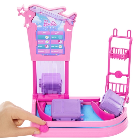 Imagine BARBIE FAMILY AND FRIENDS SET BAGAJE LA AEROPORT