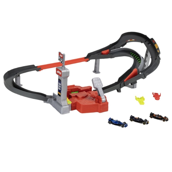 Imagine HOT WHEELS RACING CIRCUIT DE CURSE SPRINT FORMULA 1 CU 3 MASINUTE INCLUSE 