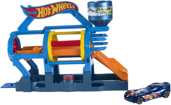 Imagine HOT WHEELS CITY SET DE JOACA SPALATORIE DE MASINI TURBO