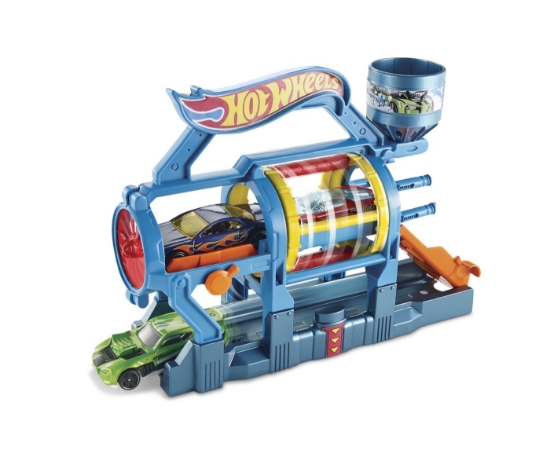 Imagine HOT WHEELS CITY SET DE JOACA SPALATORIE DE MASINI TURBO