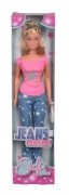 Imagine PAPUSA STEFFI JEANS FASHION CU BLUZA ROZ