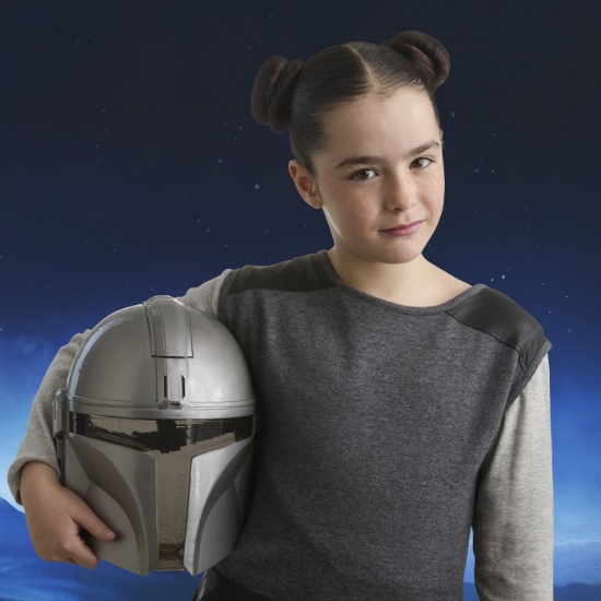 Imagine STAR WARS MANDALORIAN SI GROGU MASCA ELECTRONICA THE MANDALORIAN