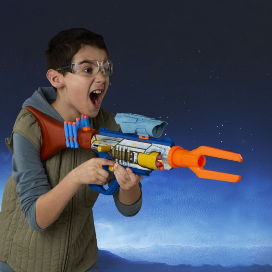 Imagine NERF BLASTER ELITE STAR WARS MANDALORIAN SI GROGU 8IN1