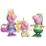 Imagine PEPPA PIG SET 3 PURCELUSI CARE SE IMBRACA CU FIGURINE SI ACCESORII