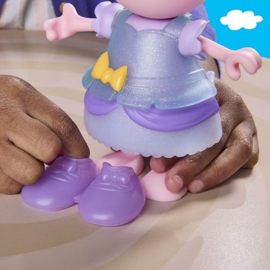 Imagine PEPPA PIG SET 3 PURCELUSI CARE SE IMBRACA CU FIGURINE SI ACCESORII