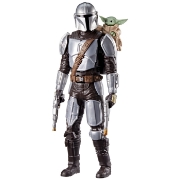 Imagine STAR WARS MANDALORIAN SI GROGU SET VANATORUL DE RECOMPENSE FIGURINA CU SUNETE 